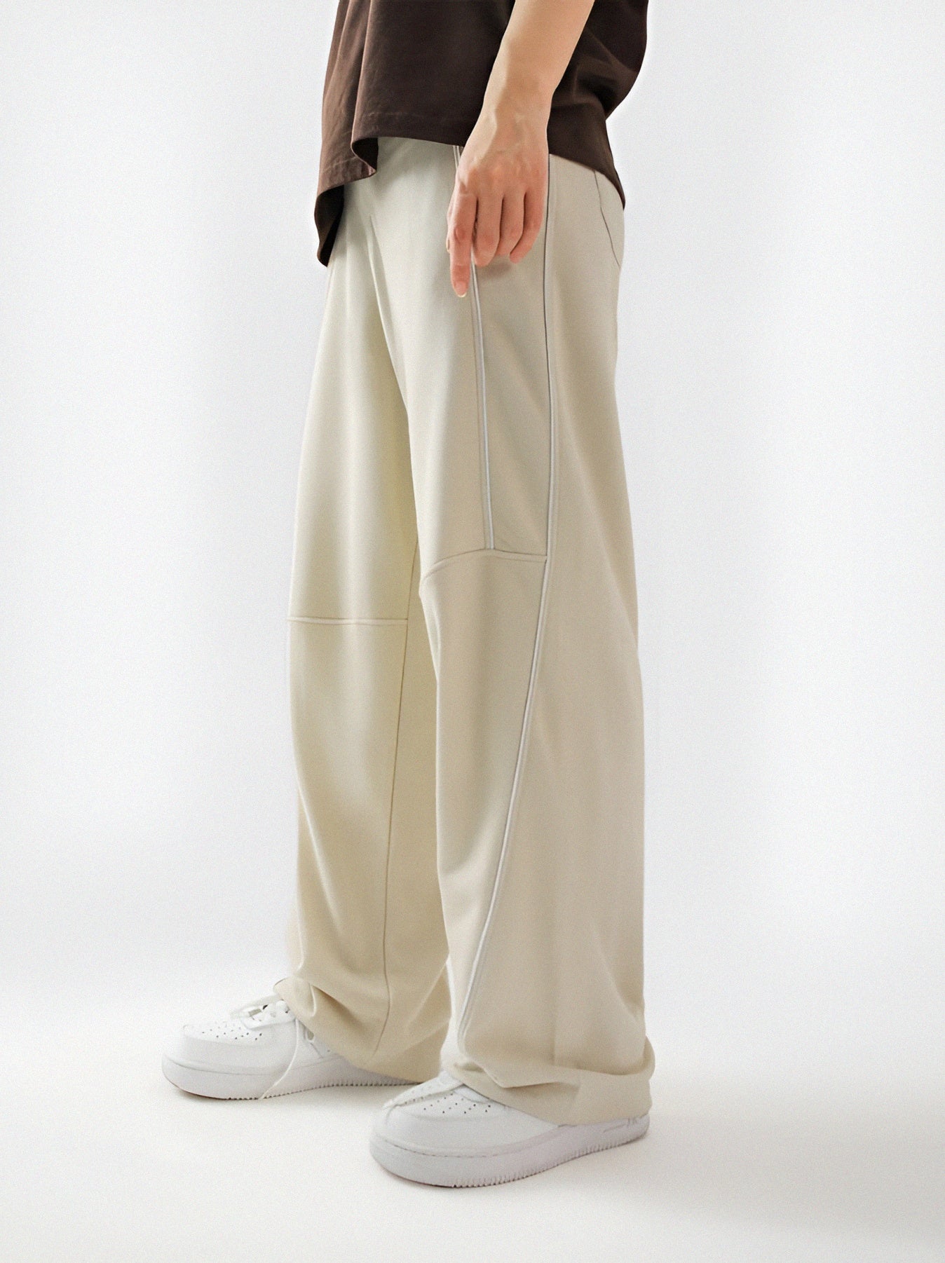 Piping Trouser | Cream